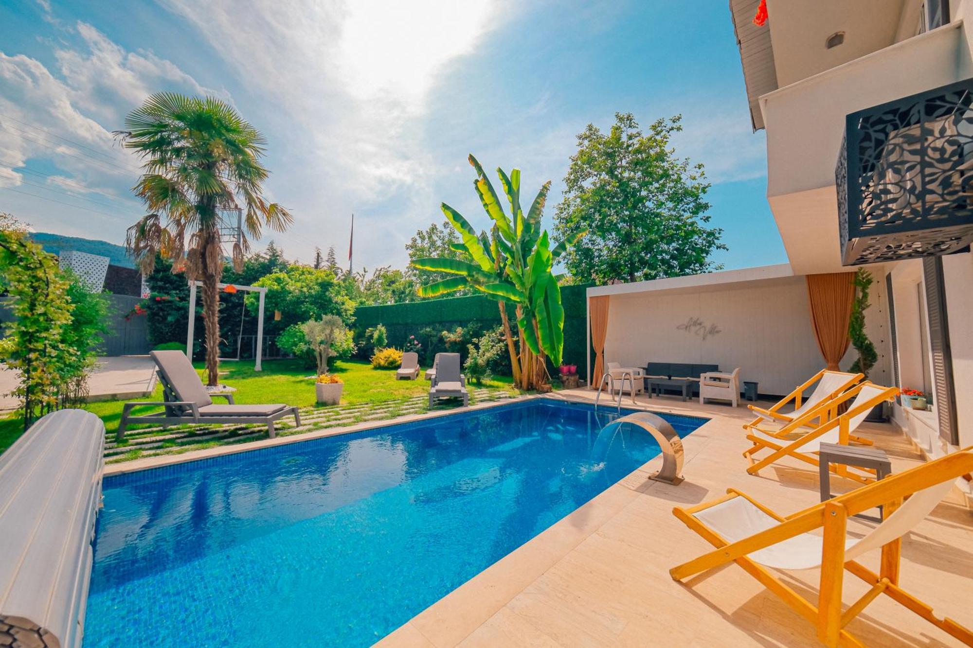 Villa Atlas Muhafazakar Havuzlu, Mustakil Genis Bahceli Сапанча Экстерьер фото